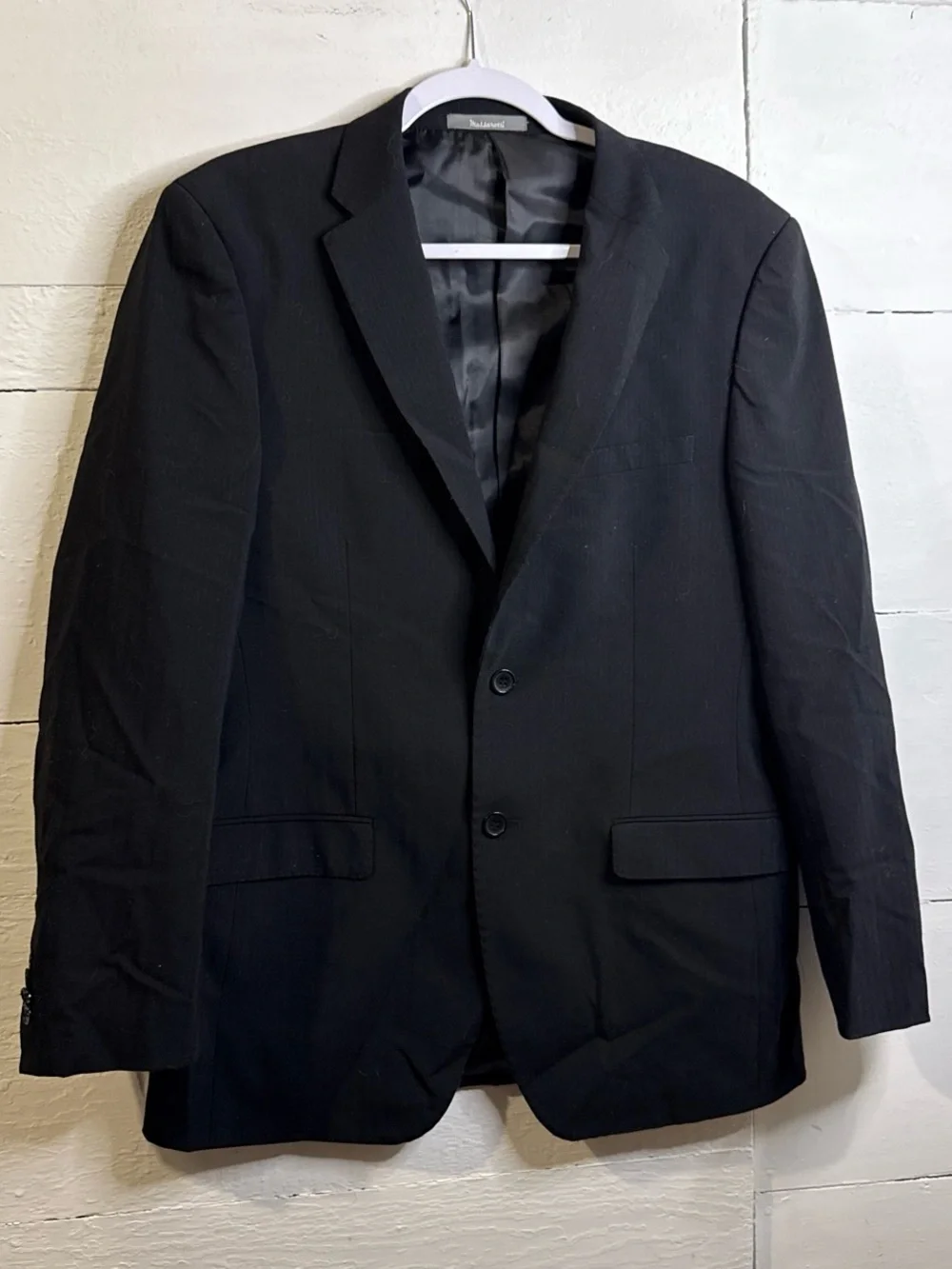 Massimo Dutti Black Men's Two-Button Sport Coat